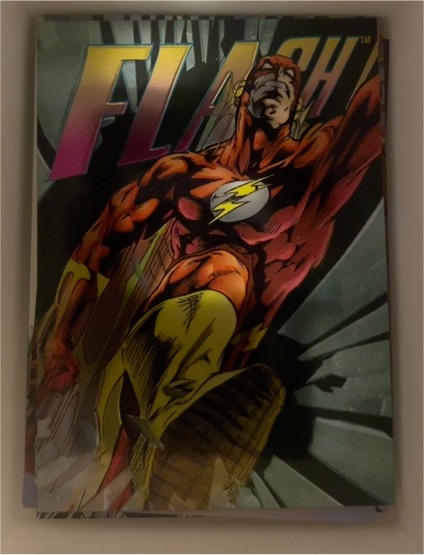 1995 SkyBox DC Legends Power Chrome Hard Hitters #H-5 The Flash — front