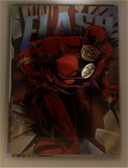 1995 SkyBox DC Legends Power Chrome Hard Hitters #H-14 Flash — front