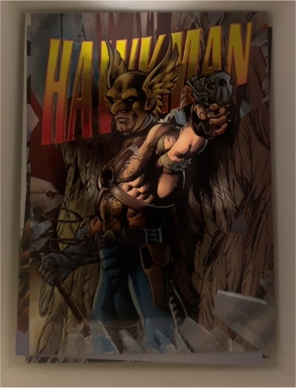 1995 SkyBox DC Legends Power Chrome Hard Hitters #H-15 Hawkman — front