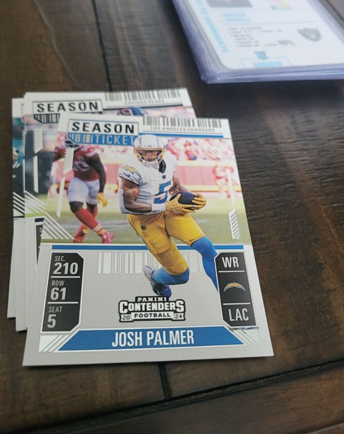 2024 Panini Contenders Season Ticket #56 Josh Palmer — front