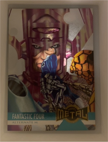 1995 Fleer Marvel Metal #129 Fantastic Four Alternate M — front