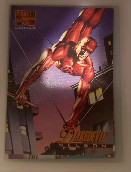 1995 Marvel Masterpieces Canvas #5 Daredevil — front