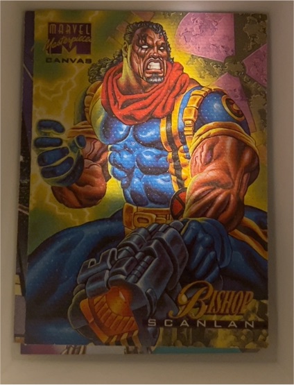 1995 Marvel Masterpieces Canvas #3 Bishop — front