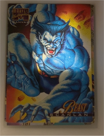 1995 Marvel Masterpieces Canvas #2 Beast Scanlan — front