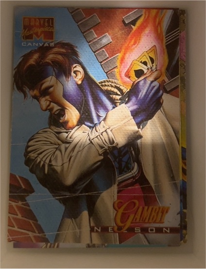 1995 Fleer Marvel Masterpieces Canvas #7 Gambit — front