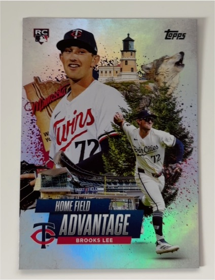 2025 Topps Series 1 #HA-12 Brooks Lee Home Field Advantage Rookie — front