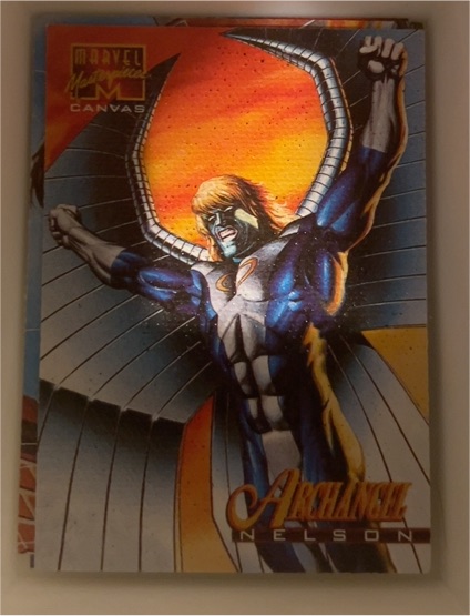1995 Marvel Masterpieces Canvas #1 Archangel — front