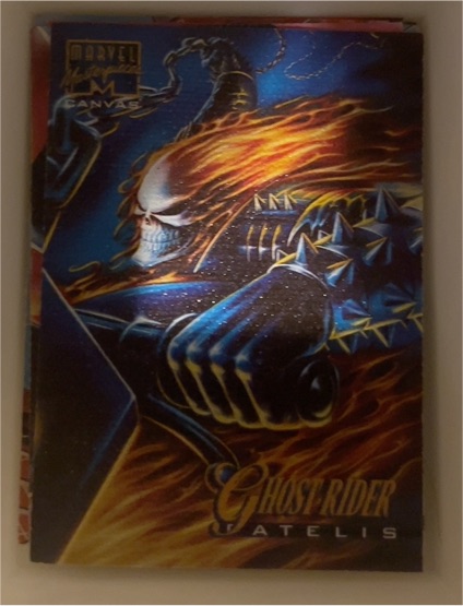 1995 Marvel Masterpieces Canvas #8 Ghost Rider — front