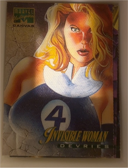 1995 Marvel Masterpieces Canvas #11 Invisible Woman — front