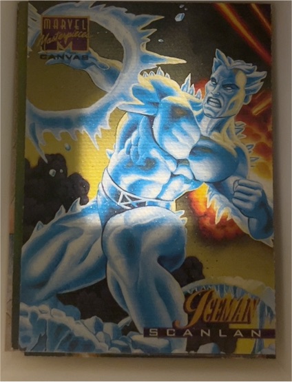 1995 Fleer Marvel Masterpieces Canvas #10 Iceman — front