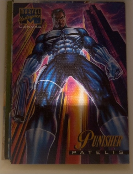 1995 Fleer Marvel Masterpieces Canvas #17 Punisher — front