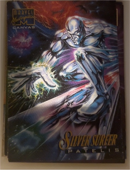 1995 Marvel Masterpieces Canvas #19 Silver Surfer — front