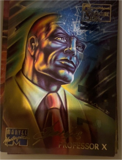 1995 Fleer Marvel Masterpieces #74 Professor X — front