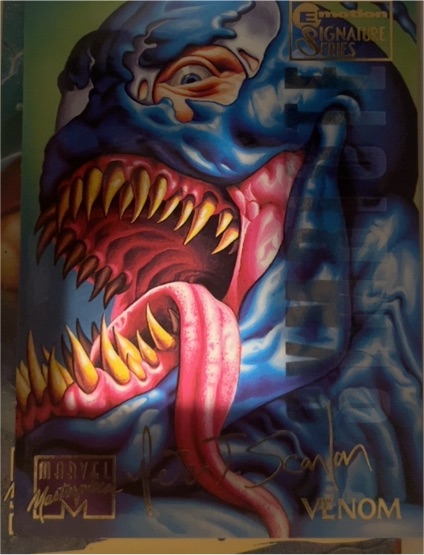 1995 Marvel Masterpieces #108 Emotion Signature Venom — front
