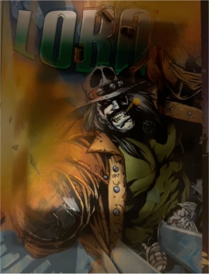 1995 SkyBox DC Legends Power Chrome Hard Hitters #H-9 Lobo — front