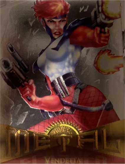 1995 Fleer Marvel Metal #54 Vendetta — front
