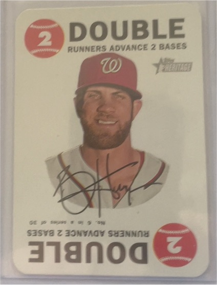 2017 Topps Heritage 1968 Topps Game #6 Bryce Harper — front
