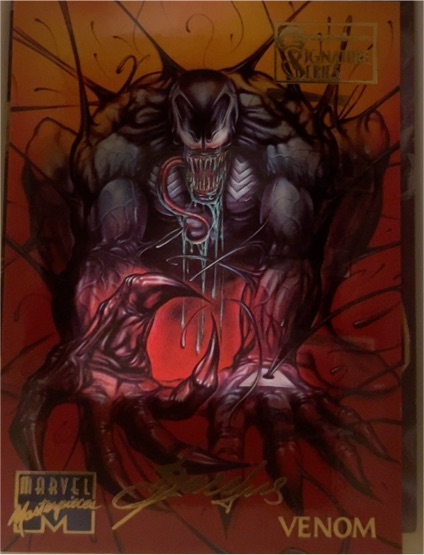 1995 Fleer Marvel Masterpieces #107 Venom — front