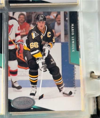 1993-94 Parkhurst #425 Mario Lemieux — front
