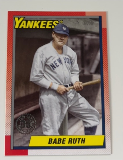 2025 Topps #T90-47 Babe Ruth 1990 Topps Baseball 35th Anniversary — front