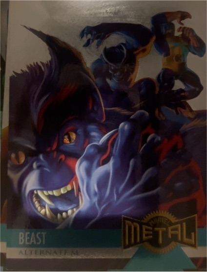 1995 Fleer Marvel Metal #126 Beast Alternate M — front