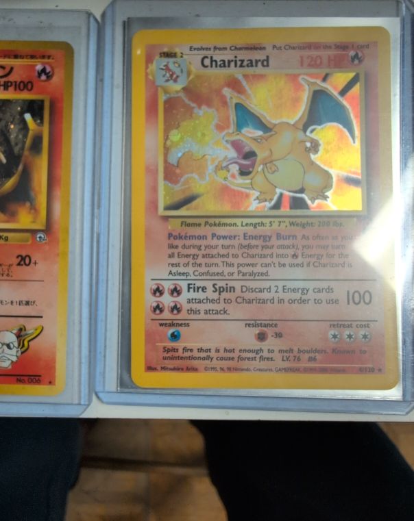 1999 Pokémon #4 Charizard — front