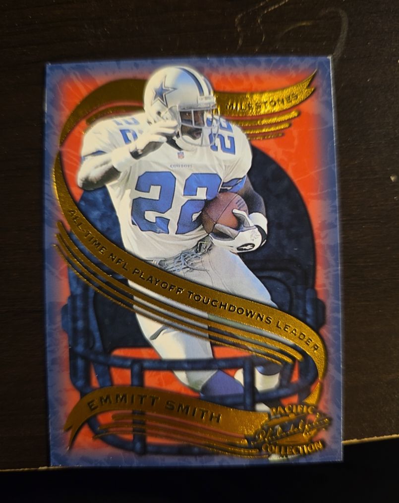 1997 Pacific Philadelphia Milestones #4 Emmitt Smith — front