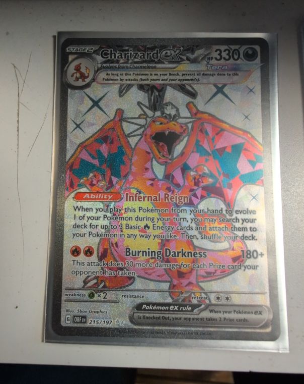 2023 Pokémon TCG Scarlet & Violet SV03: Obsidian Flames #215/197 Charizard ex — front