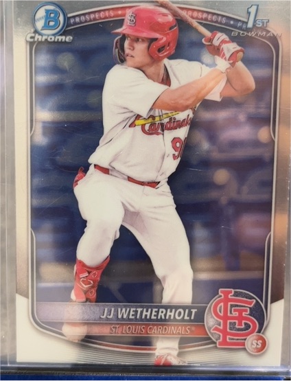 2025 Bowman Chrome Prospects #BCP-22 JJ Wetherholt — front
