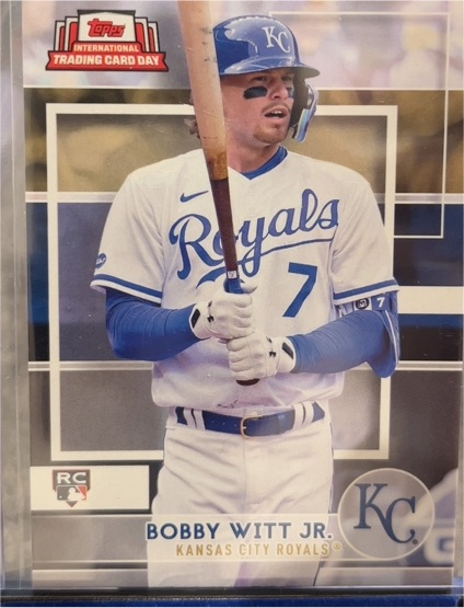 2022 Topps International Trading Card Day #NTCD-13 Bobby Witt Jr. — front