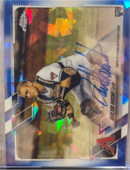 2021 Topps Chrome #RC Daulton Varsho Rookie Card — front