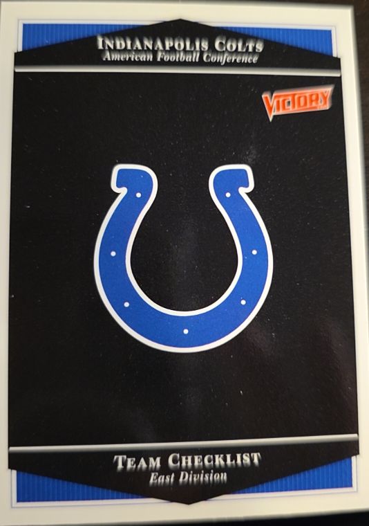 1999 Upper Deck Victory Team Checklist Indianapolis Colts — front