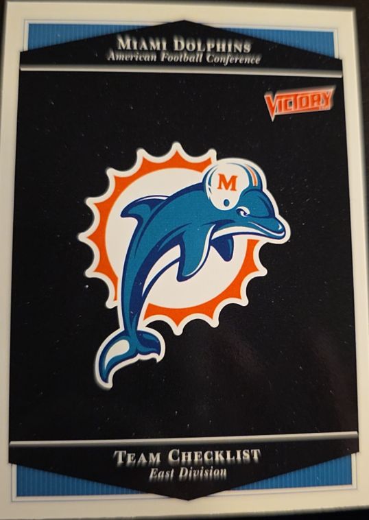 1999 Upper Deck Victory #132 Miami Dolphins Checklist Miami Dolphins — front