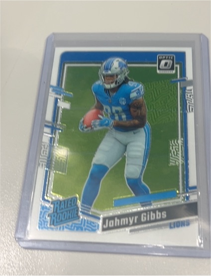 2023 Donruss Optic #236 Jahmyr Gibbs Rated Rookie — front