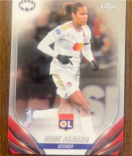 2023 Topps Chrome UEFA Women's Champions League #3 Wendie Renard Olympique Lyonnais — front