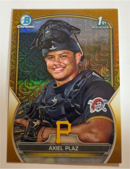 2023 Bowman Chrome Prospects #BCP-208 Axiel Plaz — front