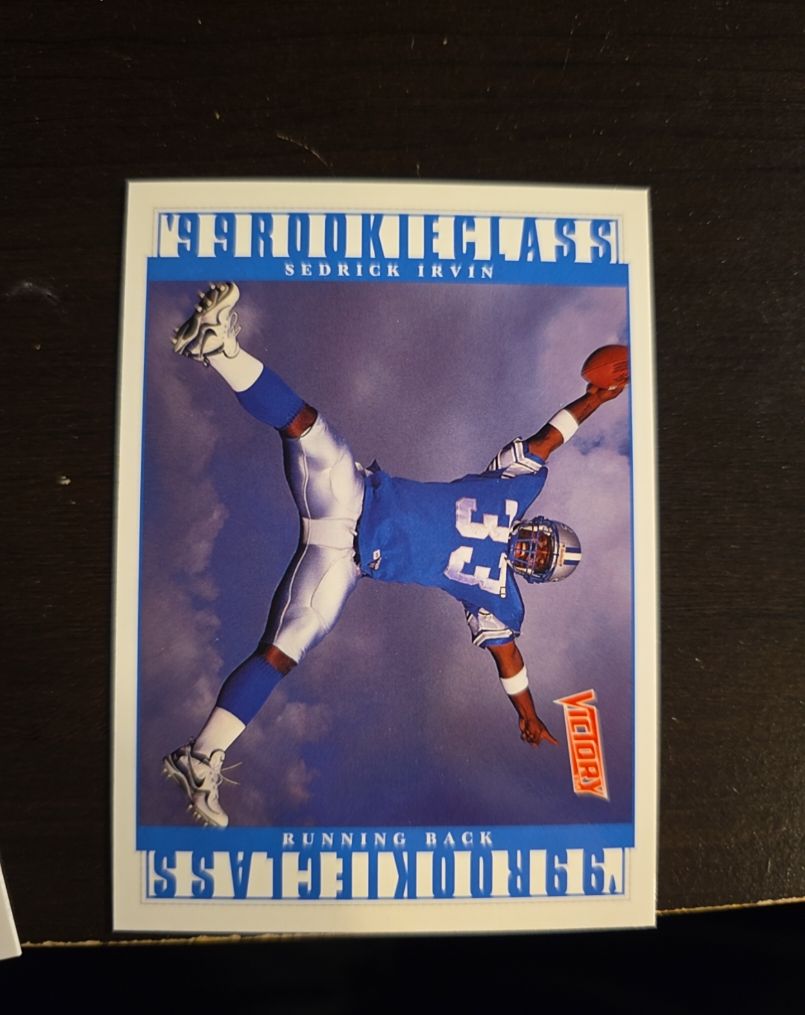 1999 Upper Deck Victory #unknown Sedrick Irvin Rookie Class — front