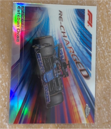 2024 Topps Chrome Formula 1 Re-Charged #RECH-8 Esteban Ocon — front