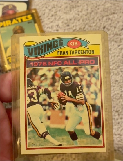 1977 Topps Football #400 Fran Tarkenton — front