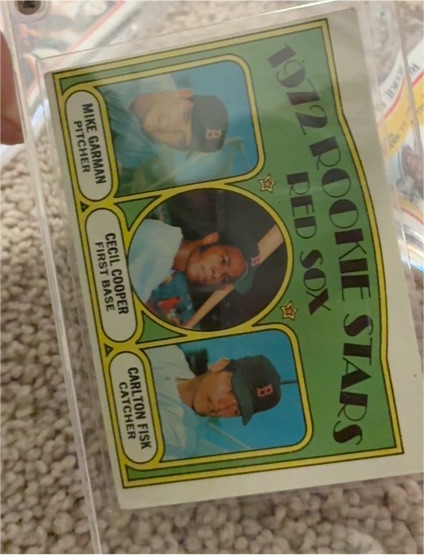 1972 Topps #79 Rookie Stars Mike Garman Cecil Cooper Carlton Fisk — front