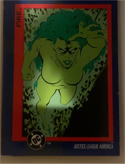 1993 Skybox DC Cosmic Teams #40 Fire — front