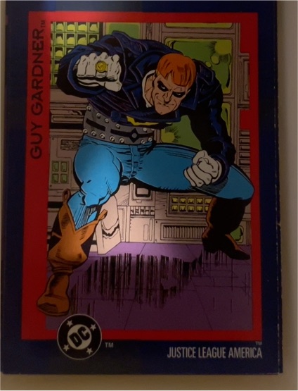 1993 SkyBox DC Cosmic Teams #42 Guy Gardner — front