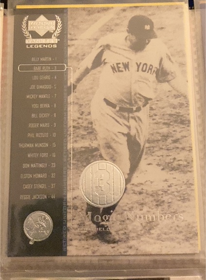 2000 Upper Deck Yankees Legends #52 Babe Ruth — front