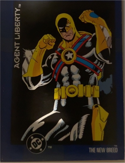 1993 SkyBox DC Cosmic Teams #141 Agent Liberty — front