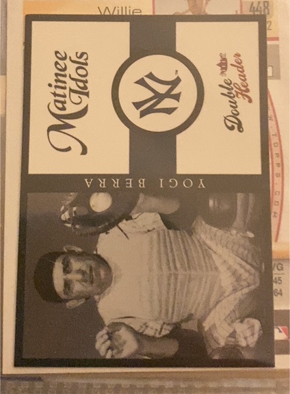 2003 Fleer Double Header Matinee Idols #3MI Yogi Berra — front