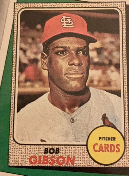 1968 Topps #100 Bob Gibson — front