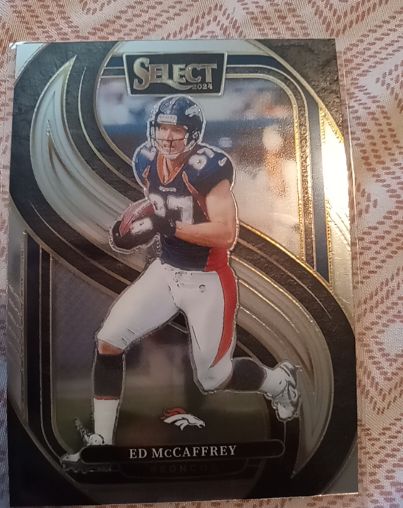 2024 Panini Select #154 Ed McCaffrey Silver Prizm Denver Broncos — front