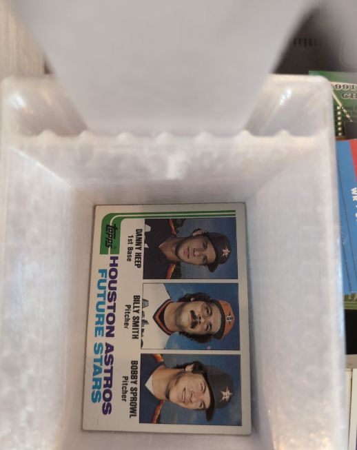 1982 Topps #21 Houston Astros Future Stars Danny Heep Billy Smith Bobby Sprowl — front