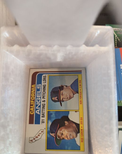 1982 Topps #276 Angels Batting & Pitching Leaders Rod Carew Ken Forsch — front