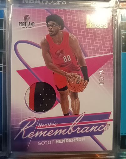2024-25 Panini NBA Hoops Rookie Remembrance #RR-SHB Scoot Henderson — front
